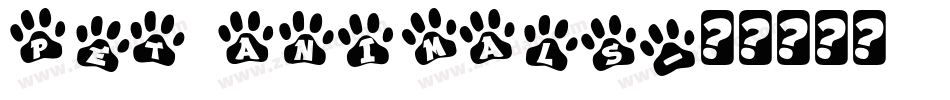 Pet Animals字体转换